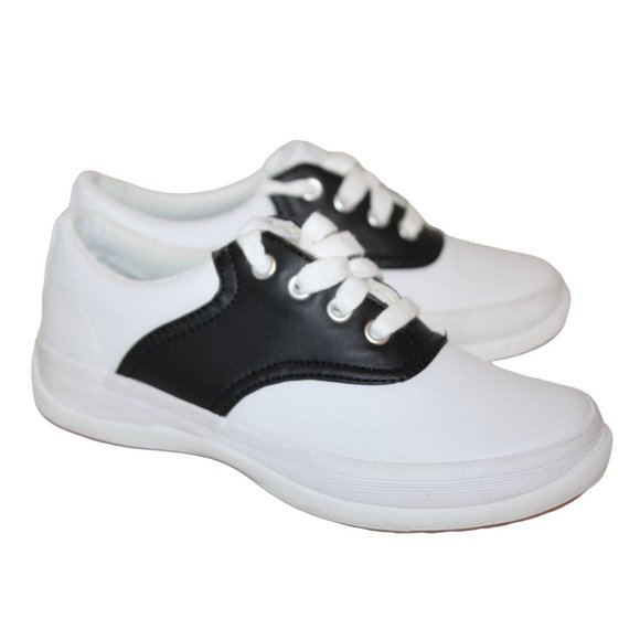 Keds Shoes Keds School Days Kids Blackwhite Leather Saddle Oxfords